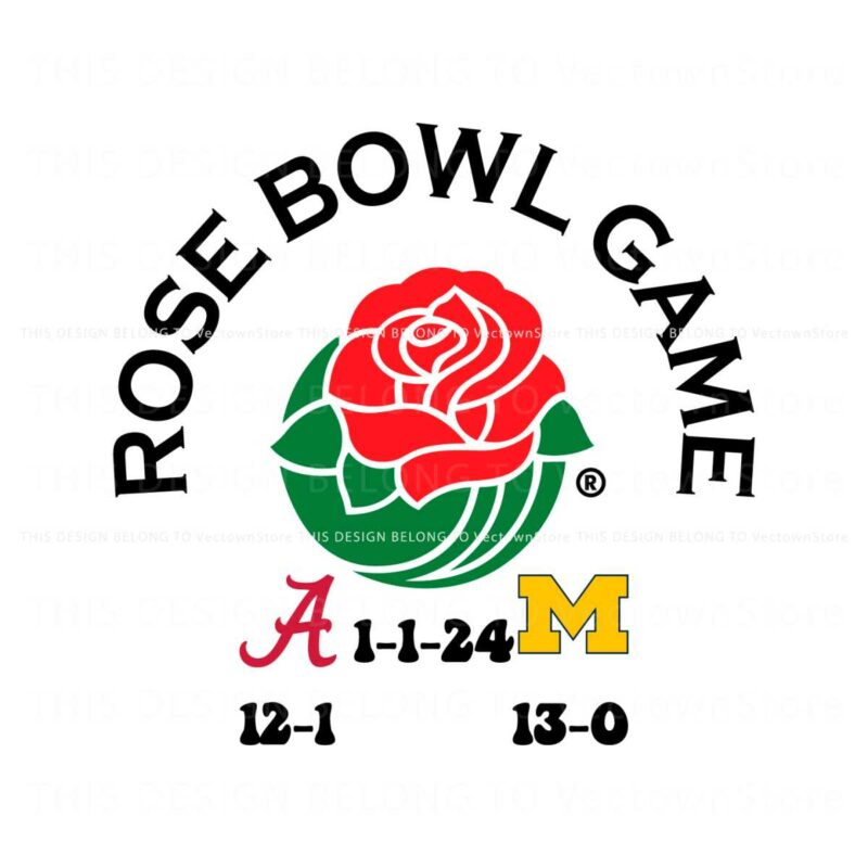 rose-bowl-2024-alabama-vs-michigan-svg