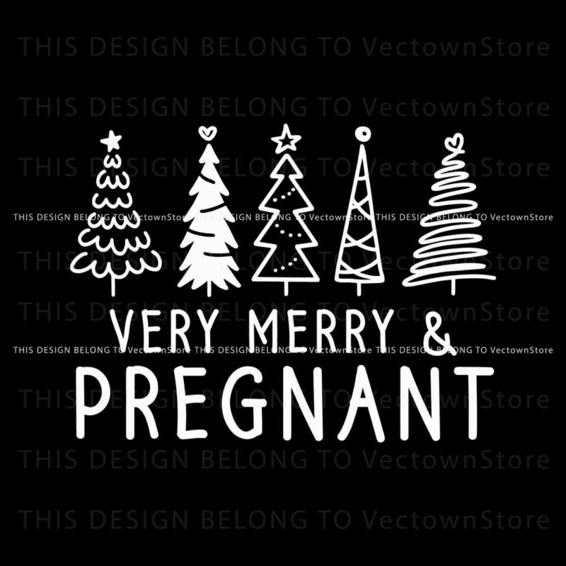 very-merry-and-pregnant-christmas-tree-svg