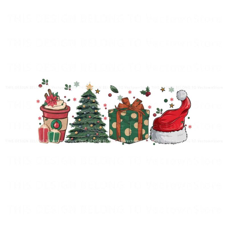 christmas-trees-santa-hat-coffee-png