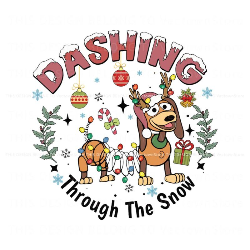 dashing-through-the-snow-slinky-dog-svg