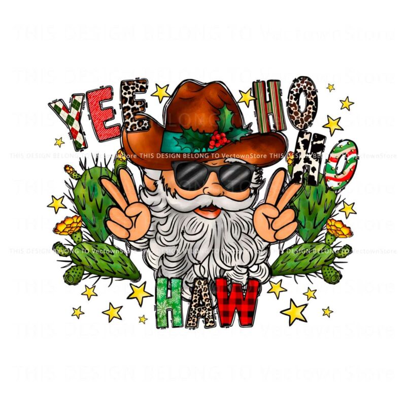 yee-ho-ho-haw-santa-cowboy-png