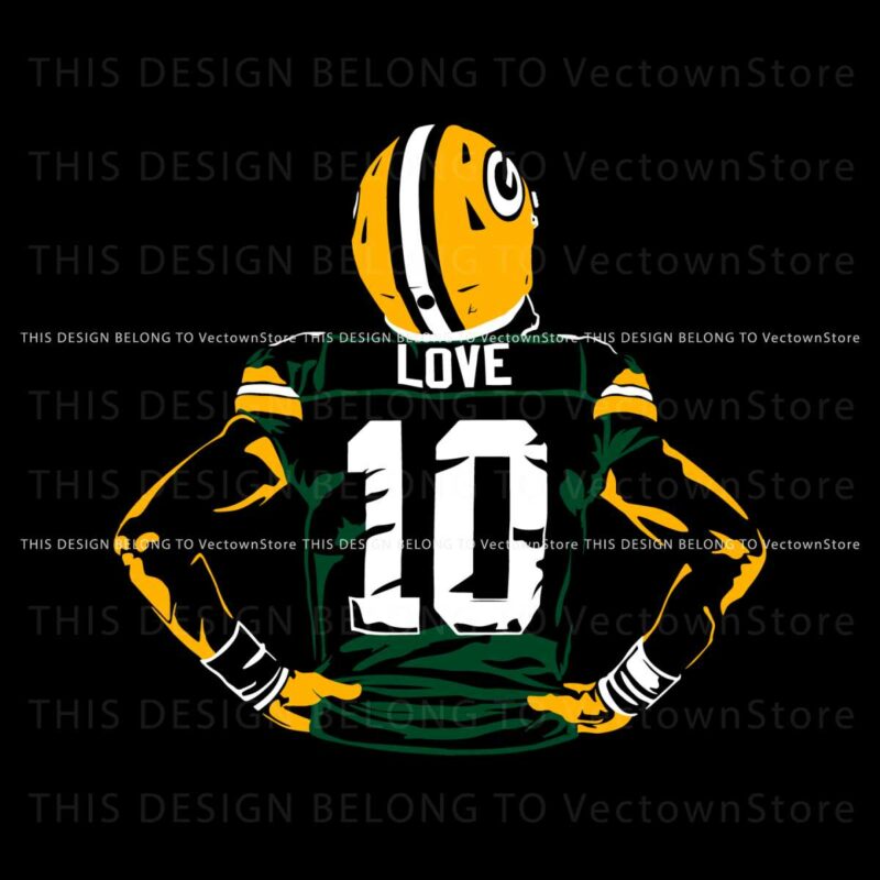 green-bay-packers-football-player-jordan-love-svg