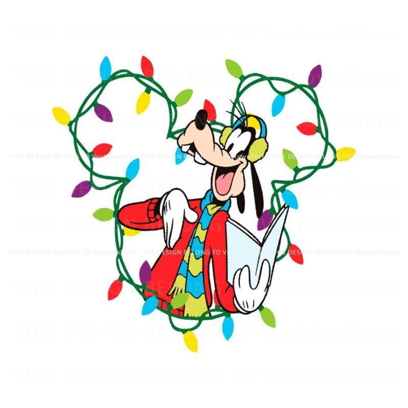 goofy-christmas-lights-mickey-head-svg