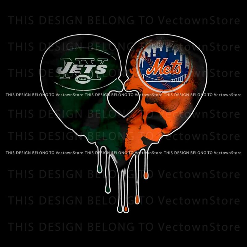 new-york-jets-and-new-york-mets-heart-png