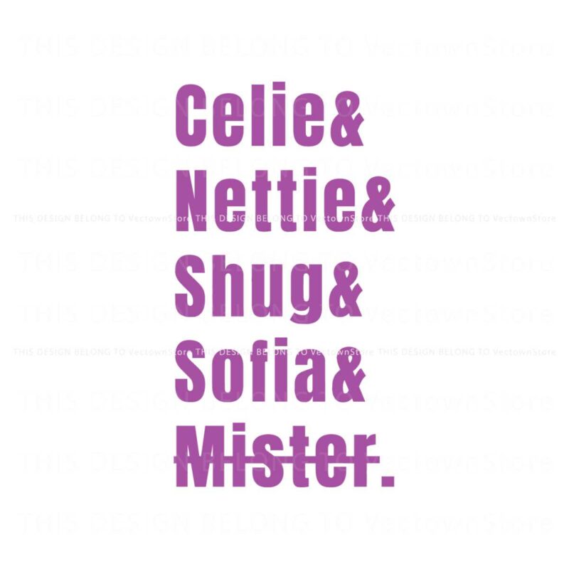 celie-nettie-shug-sofia-mister-the-color-purple-svg