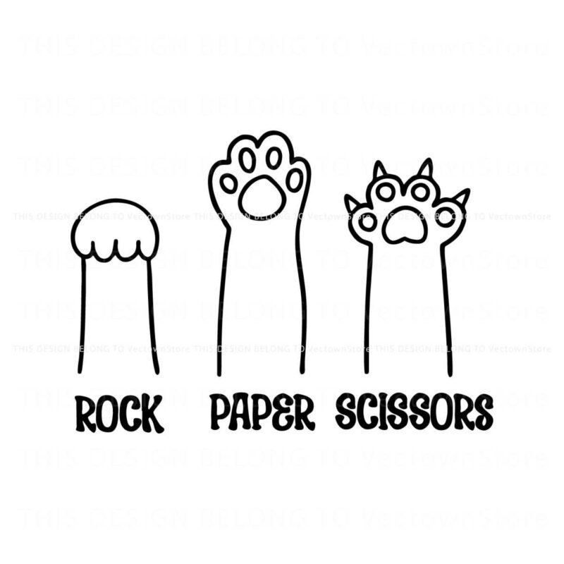 rock-paper-scissors-funny-cat-paw-svg