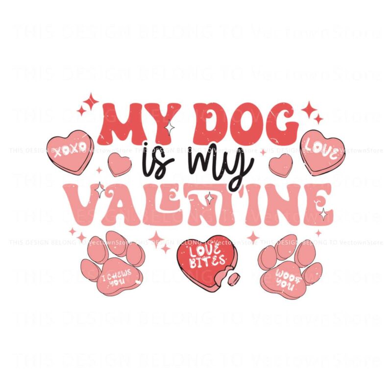 groovy-my-dog-is-my-valentine-svg