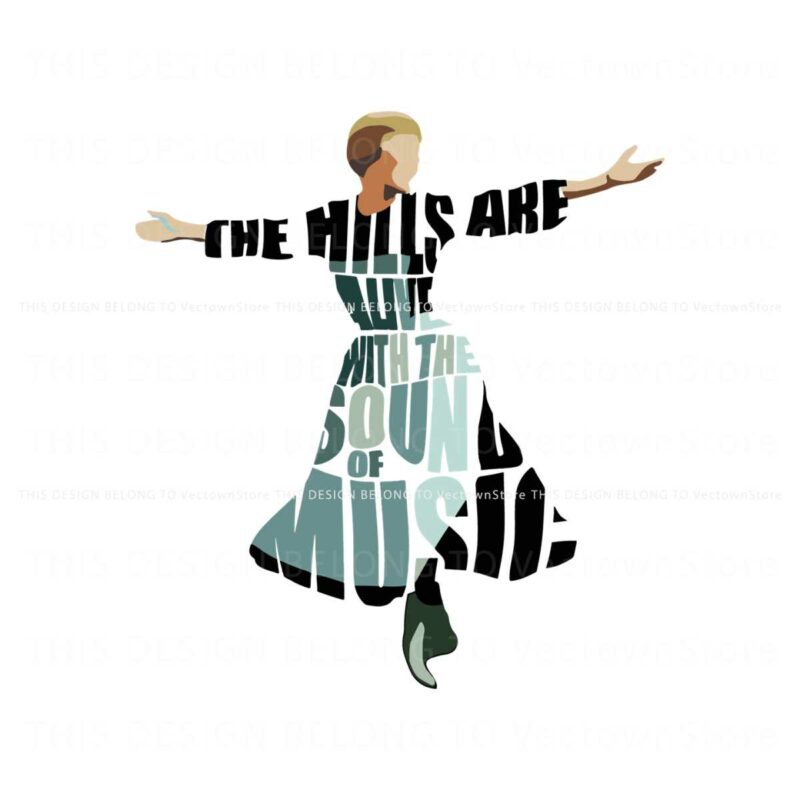 new-rare-the-sound-of-music-dancing-girl-svg