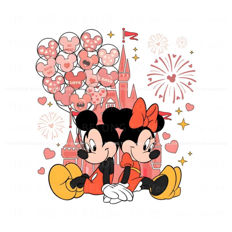 pink-castle-mickey-minnie-valentine-png