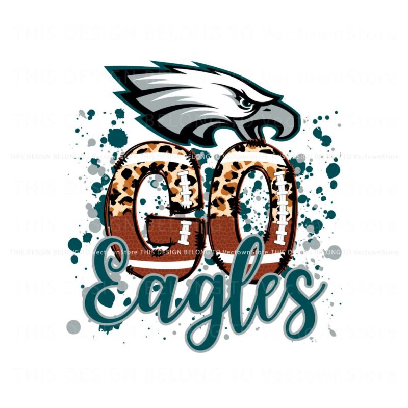 go-eagles-leopard-pattern-svg-digital-download