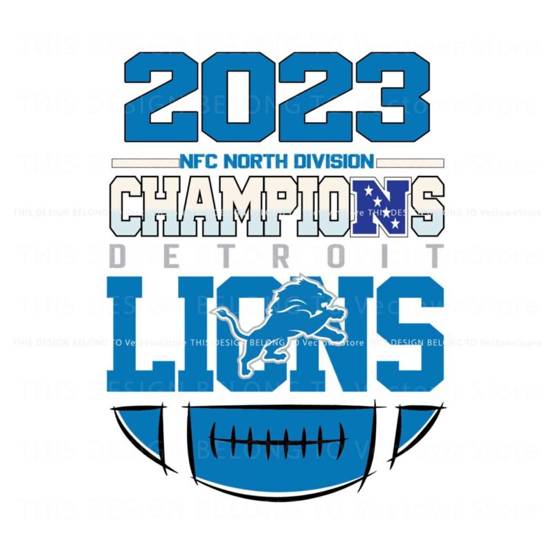 detroit-lions-nfc-north-champs-2023-svg