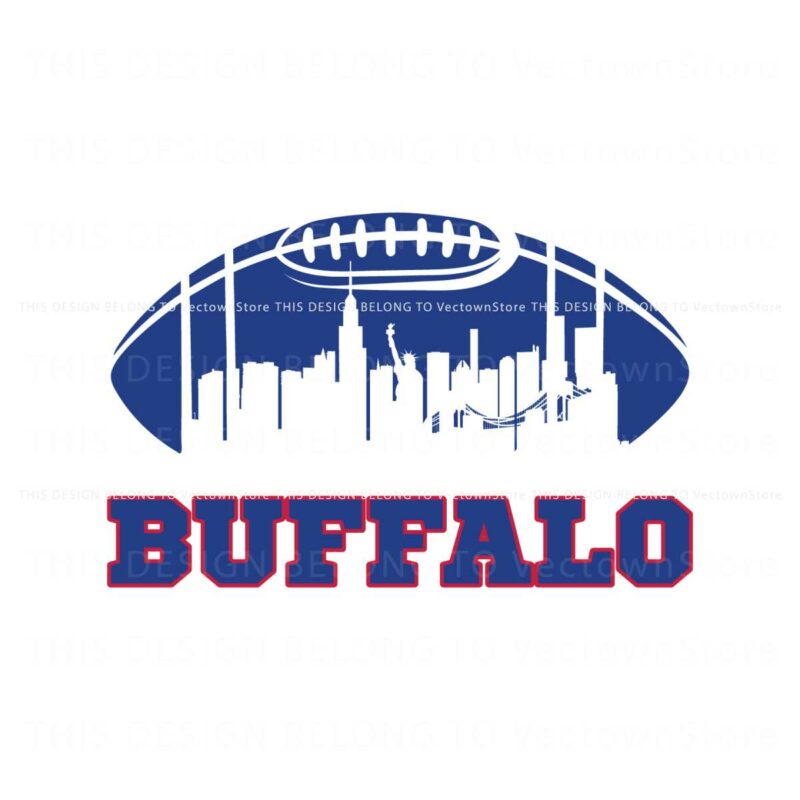 buffalo-bills-1960-football-skyline-svg-digital-download