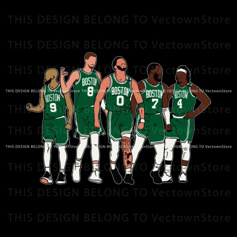 boston-celtic-basketball-players-svg