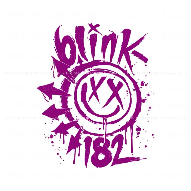 retro-blink-182-2024-tour-smiley-face-svg