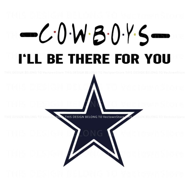dallas-cowboys-nfl-i-will-be-there-for-you-logo-svg