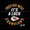 2023-afc-west-champions-its-a-lock-svg