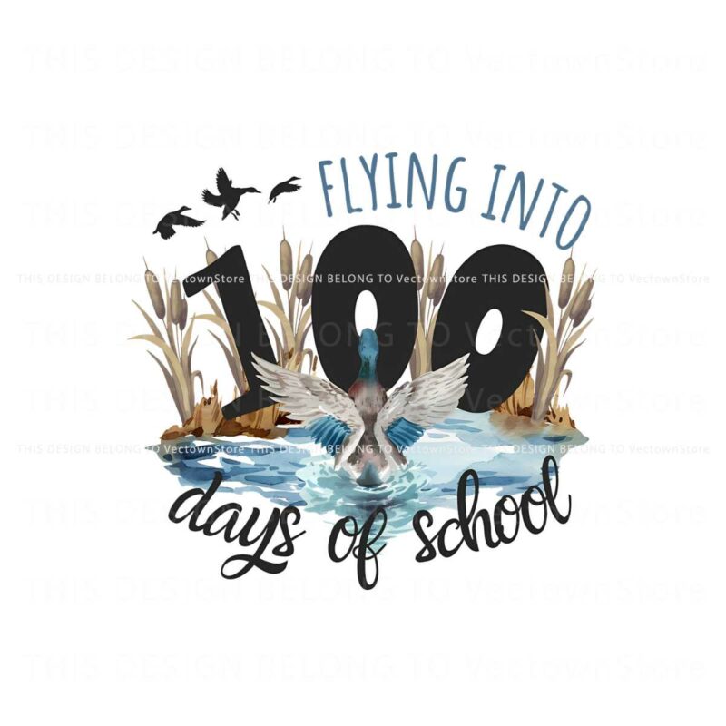 flying-into-100-days-of-school-png
