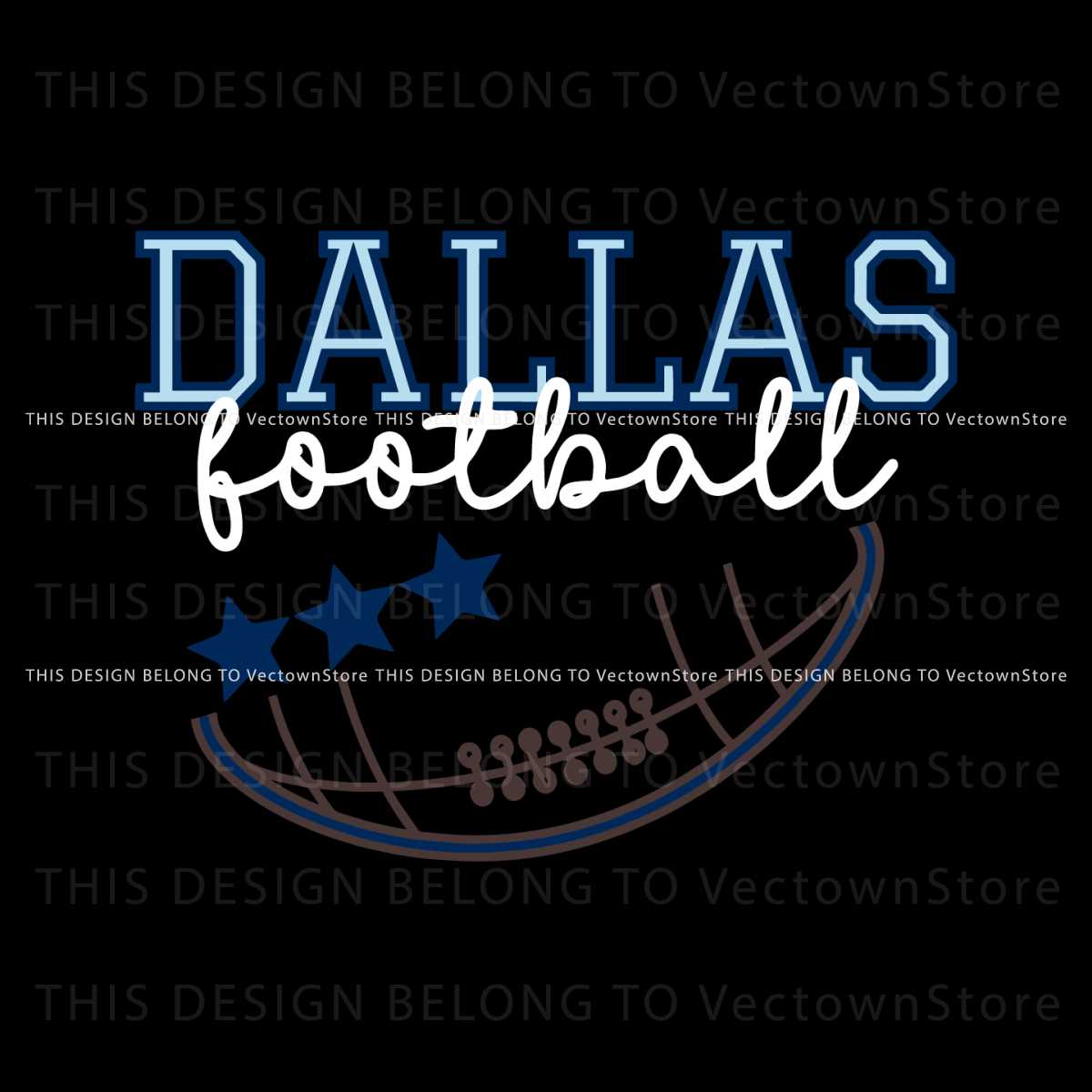 Dallas Cowboys Football Stars Svg Digital Download