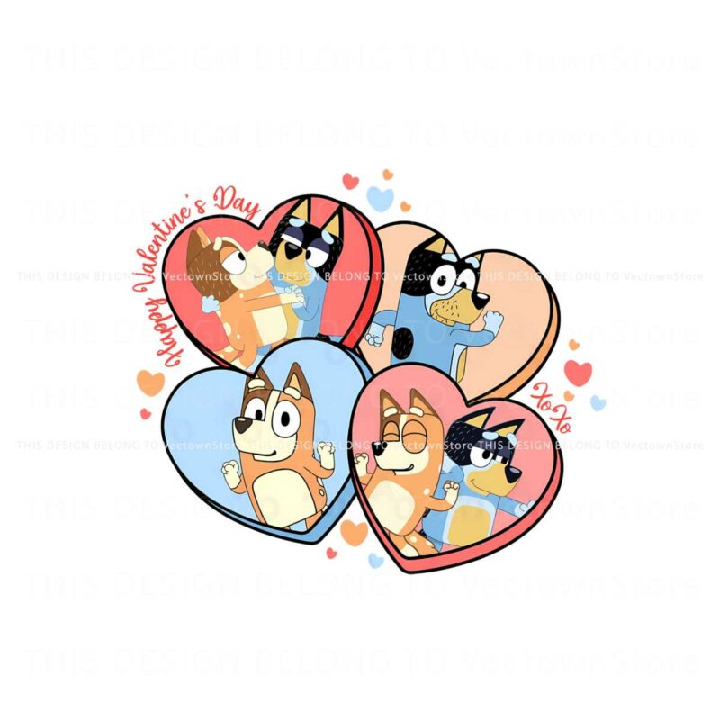 valentine-mom-and-dad-bluey-xoxo-png