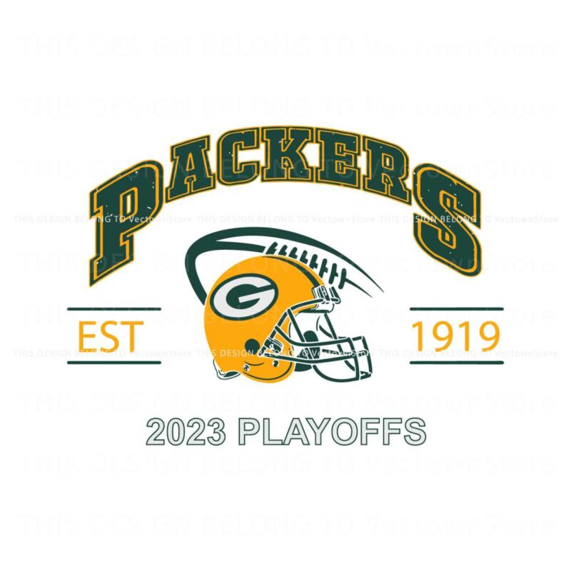 green-bay-packers-1919-football-2023-playoffs-svg