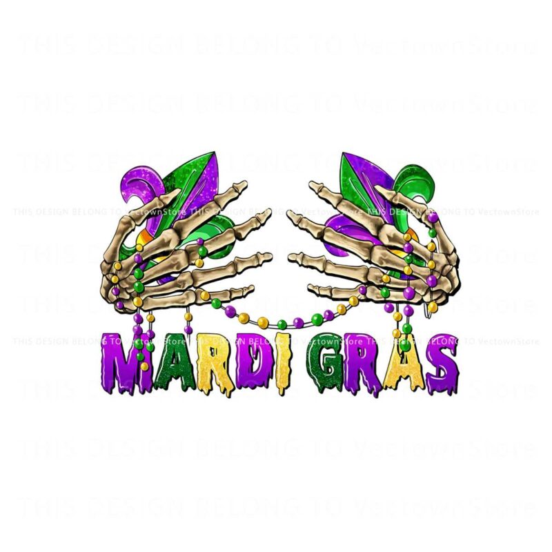 retro-mardi-gras-skeleton-hand-png