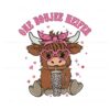 cute-one-boujee-heifer-pink-highland-cow-svg