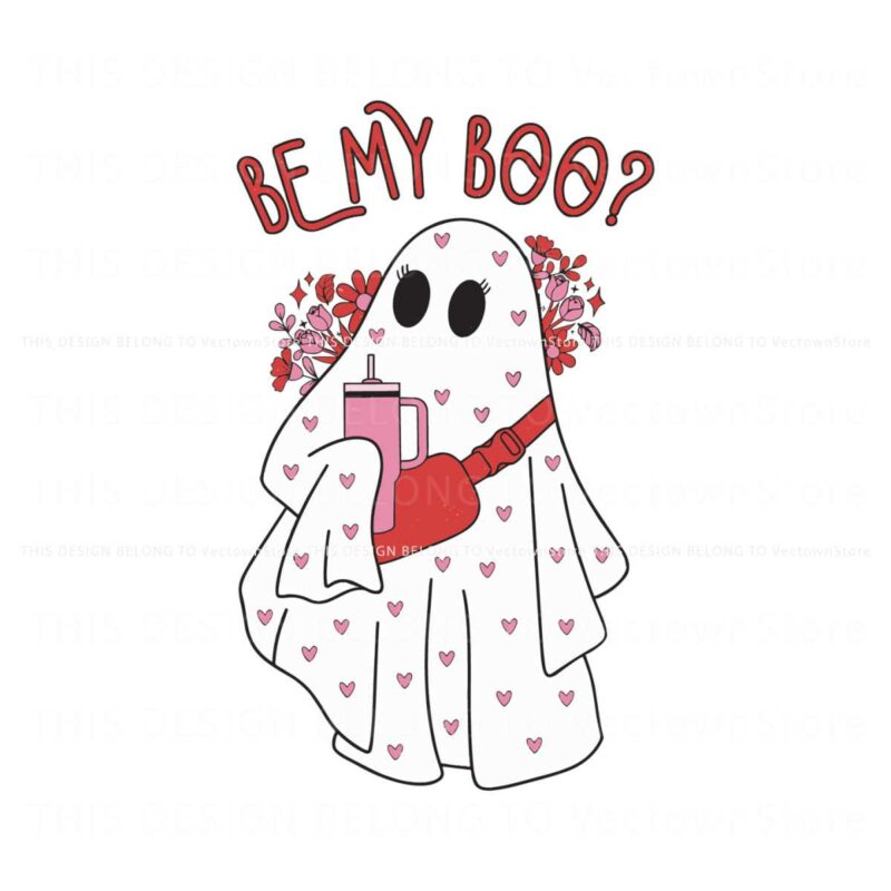 floral-be-my-boo-ghost-tumbler-svg