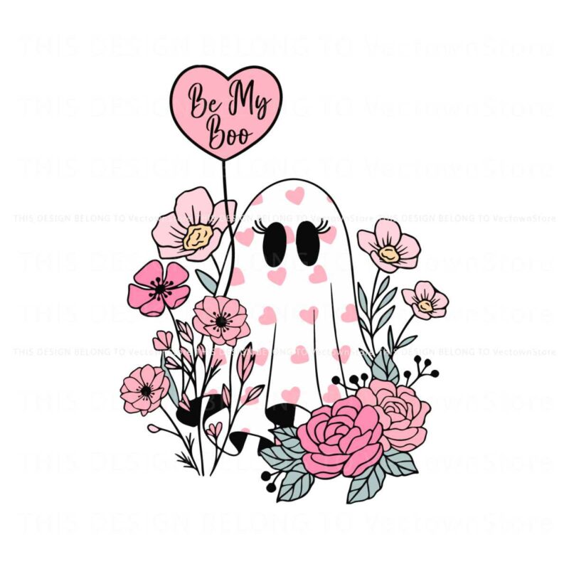 be-my-boo-floral-ghost-valentines-day-svg