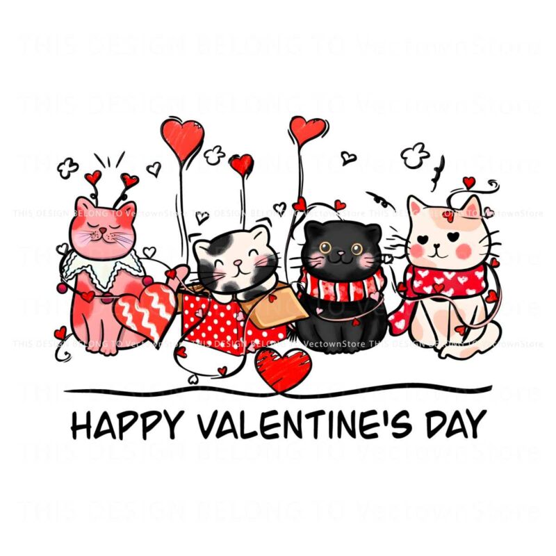 cute-cats-happy-valentines-day-png