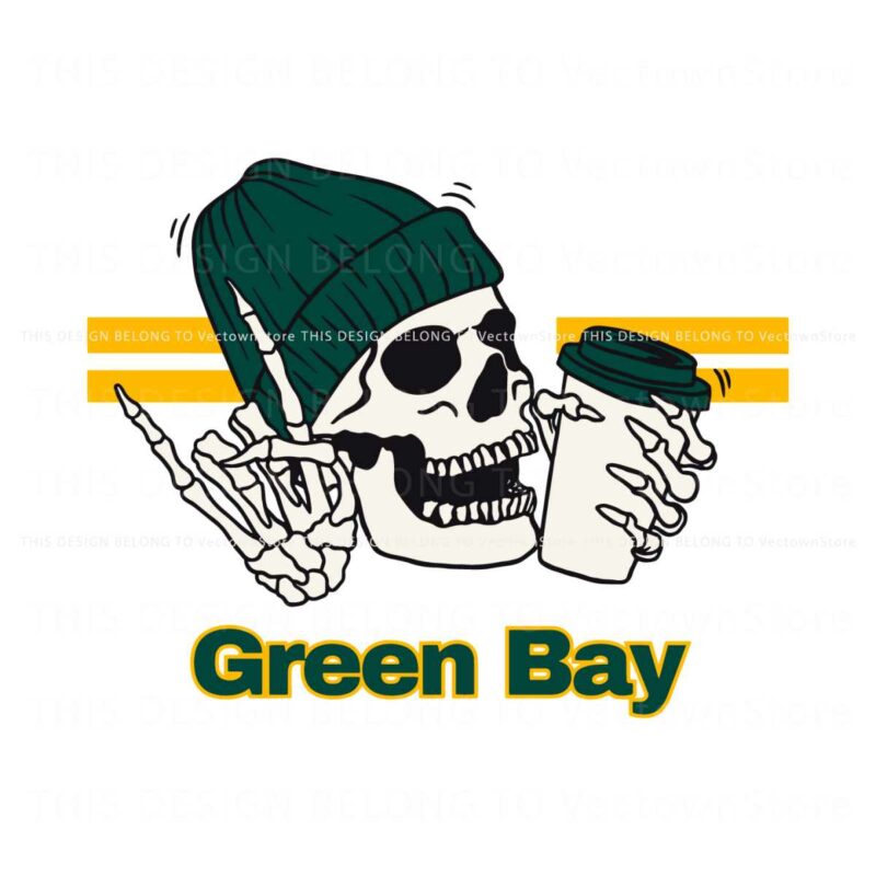 skeleton-green-bay-packers-football-svg