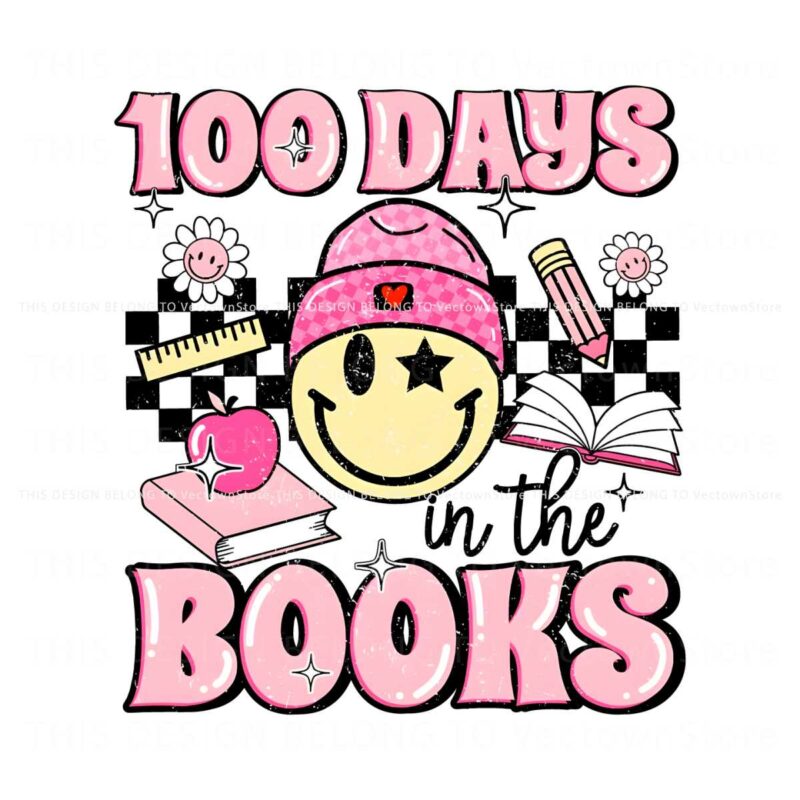 100-days-in-the-books-smiley-face-png