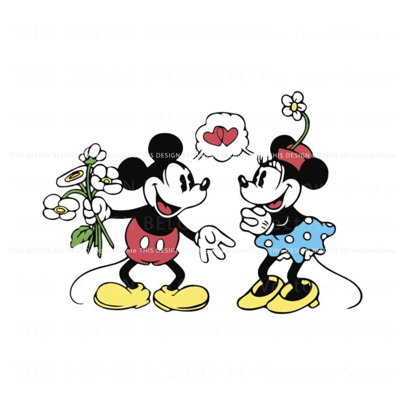 disney-couple-floral-mickey-and-minnie-mouse-svg