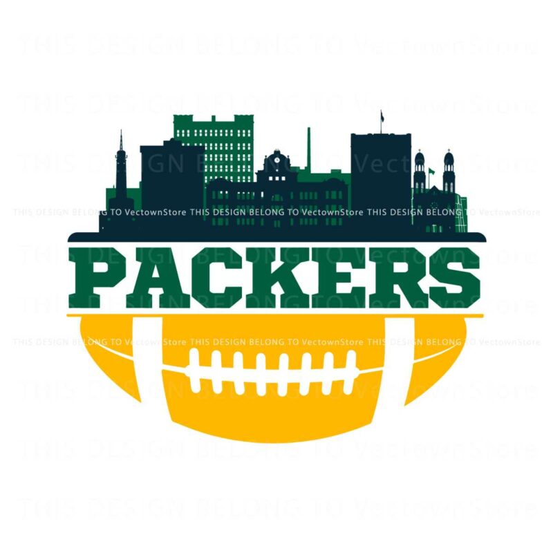 nfl-packers-football-skyline-svg