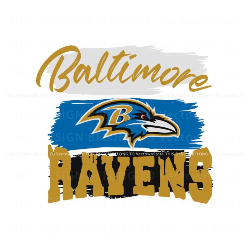 baltimore-ravens-team-nfl-football-svg
