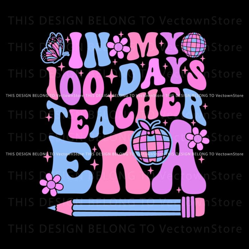 retro-in-my-100-days-teacher-era-svg