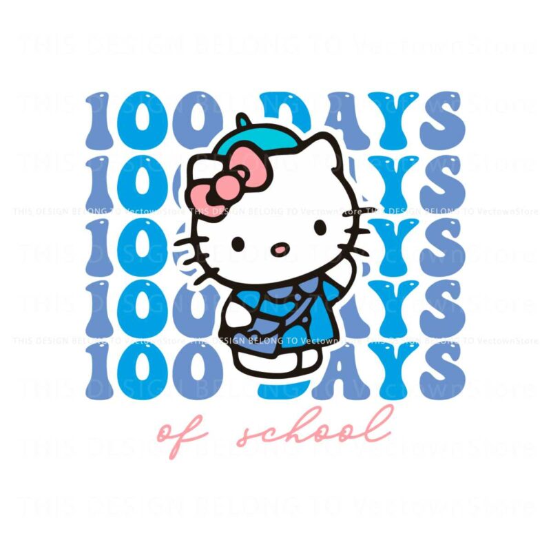 kitty-100-days-of-school-svg