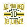 all-you-need-is-love-green-bay-svg