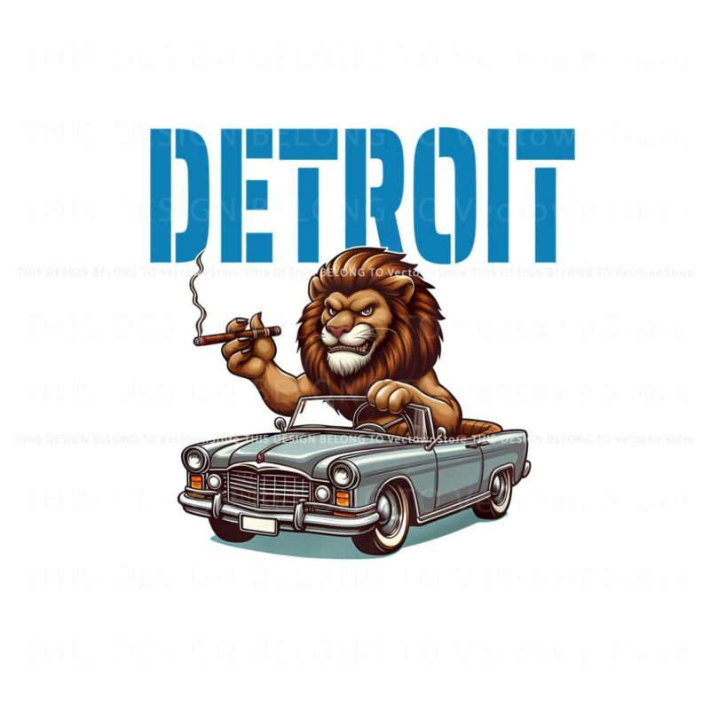 funny-lion-driving-car-detroit-football-png