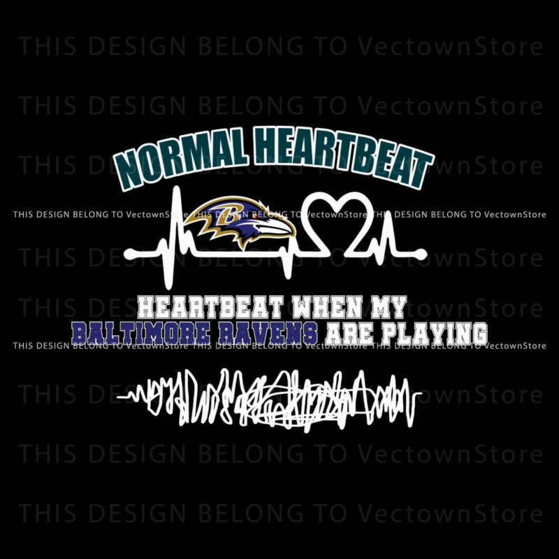 heartbeat-when-my-baltimore-ravens-are-playing-svg