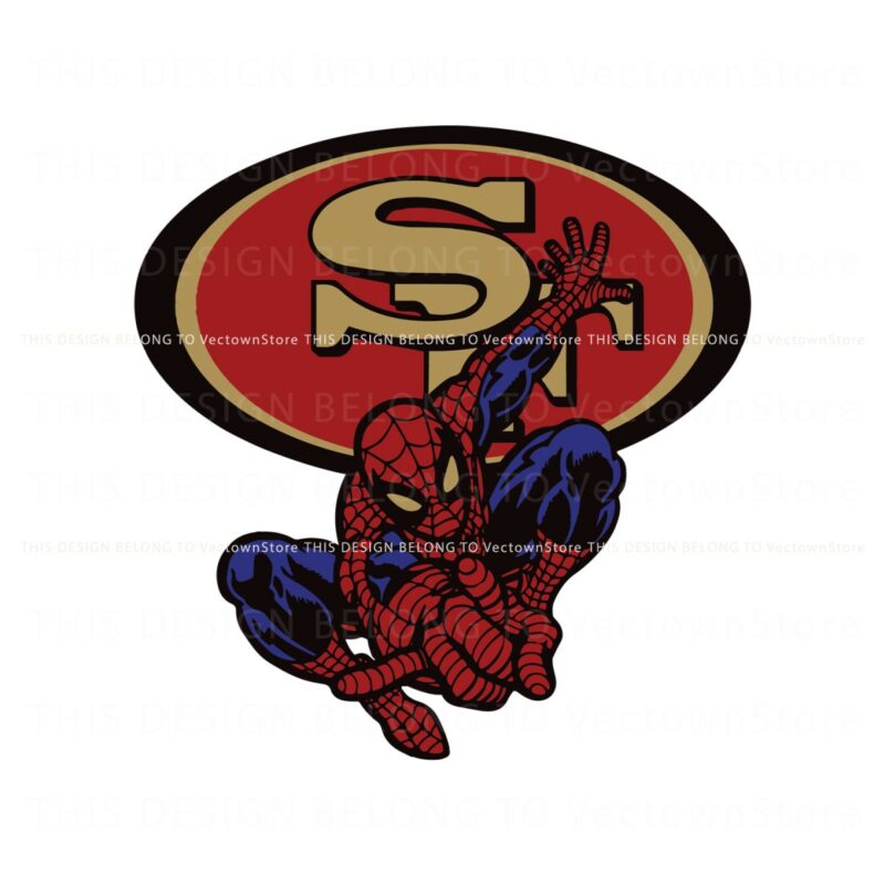 spiderman-san-francisco-49ers-svg