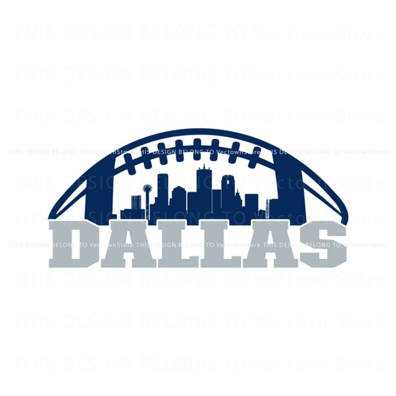 dallas-football-skyline-svg-digital-download