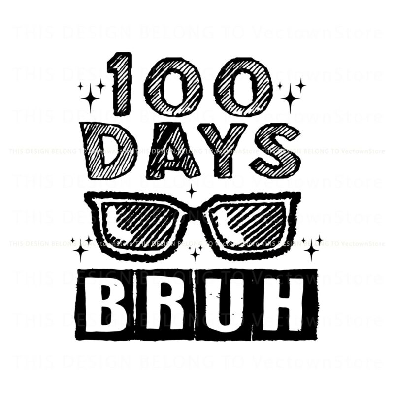 vintage-100-days-bruh-glasses-svg
