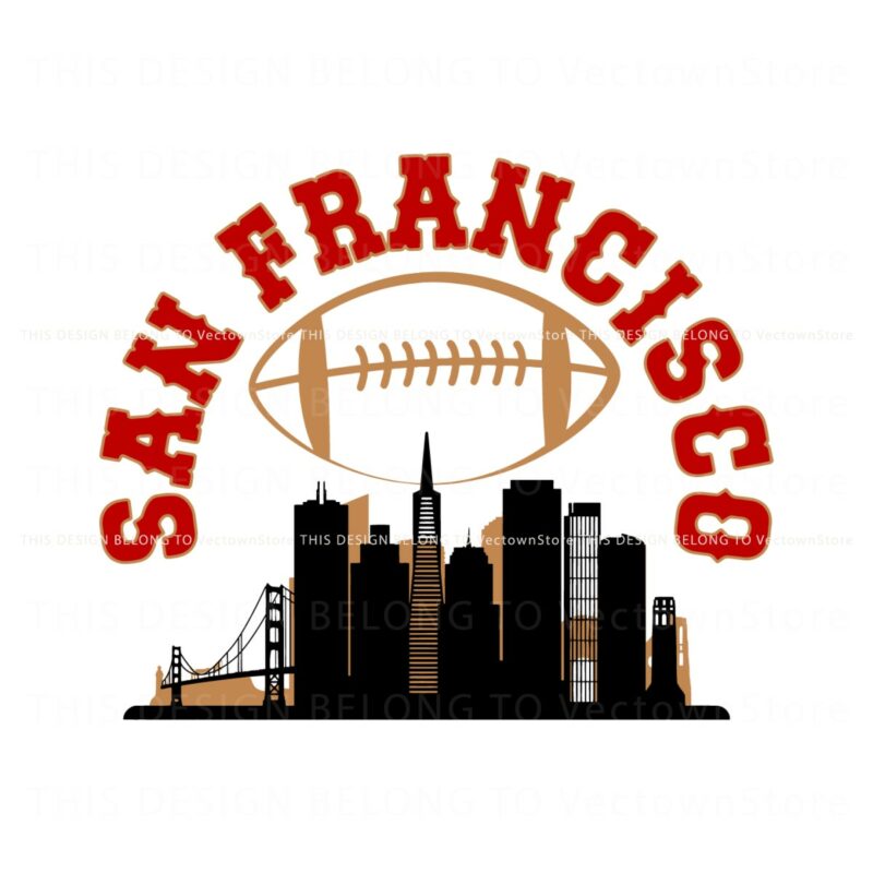 san-francisco-football-skyline-svg