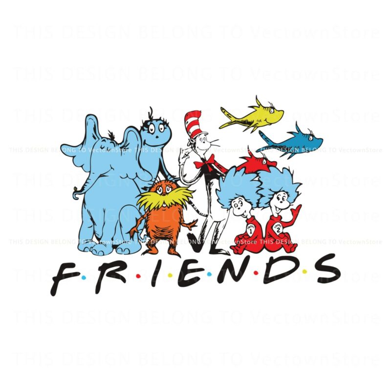 dr-seuss-friends-the-cat-in-the-hat-svg