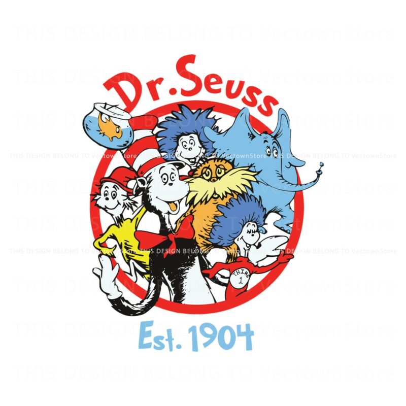 dr-seuss-est-1904-cat-in-the-hat-svg