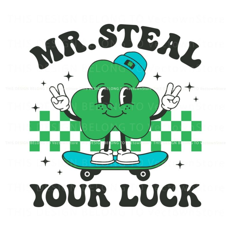 mr-steal-your-luck-shamrock-skateboard-svg