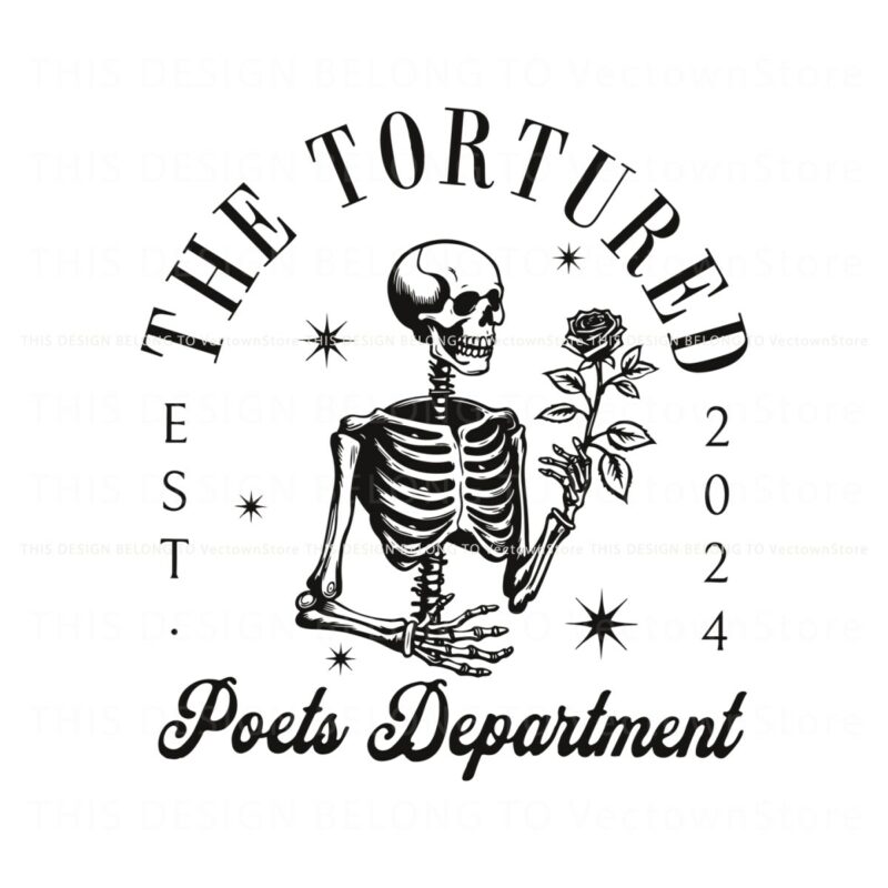 the-tortured-poets-department-skeleton-svg