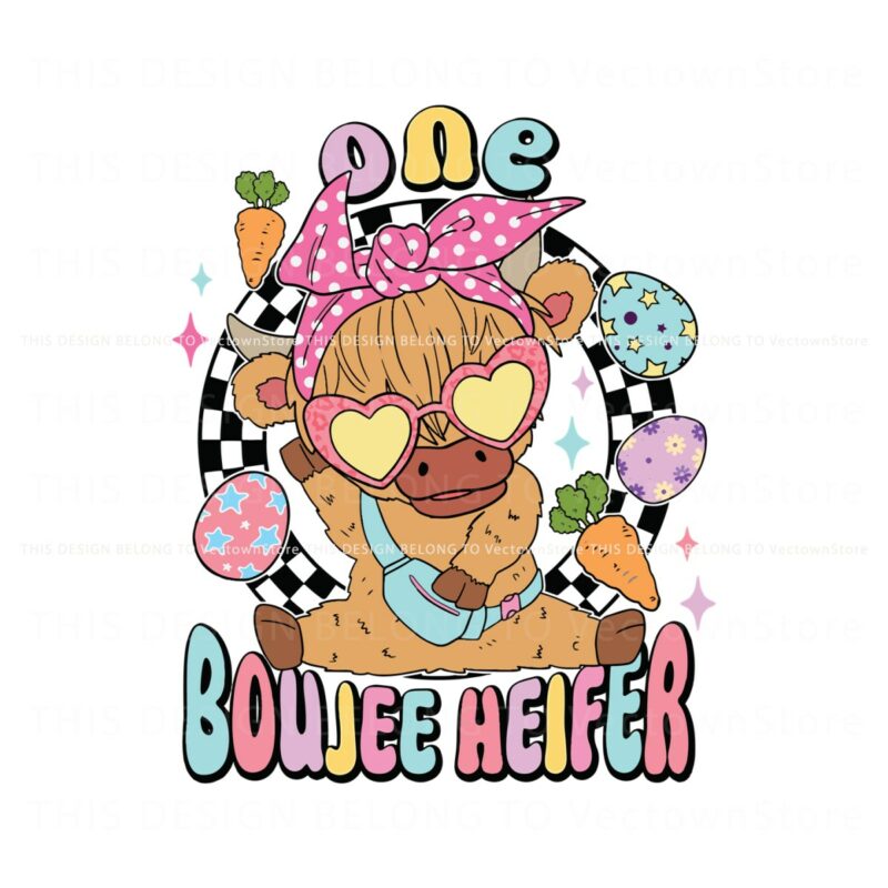 retro-one-boujee-heifer-easter-cow-svg