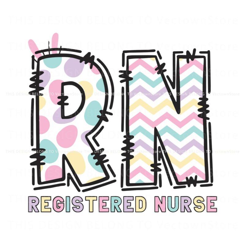 retro-rn-registered-nurse-easter-svg