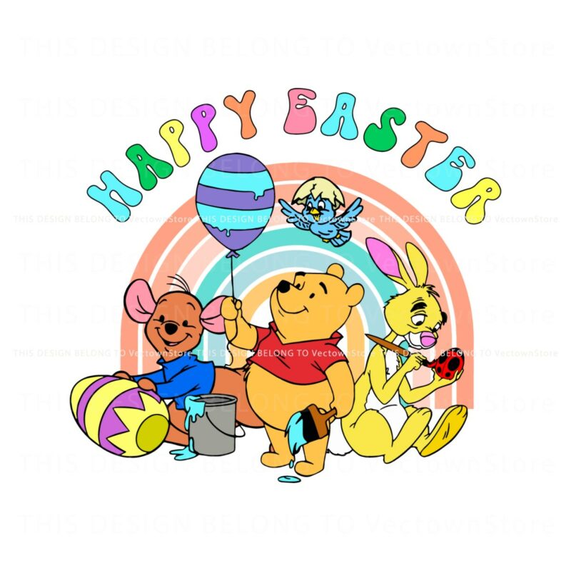 pooh-friends-happy-easter-day-svg